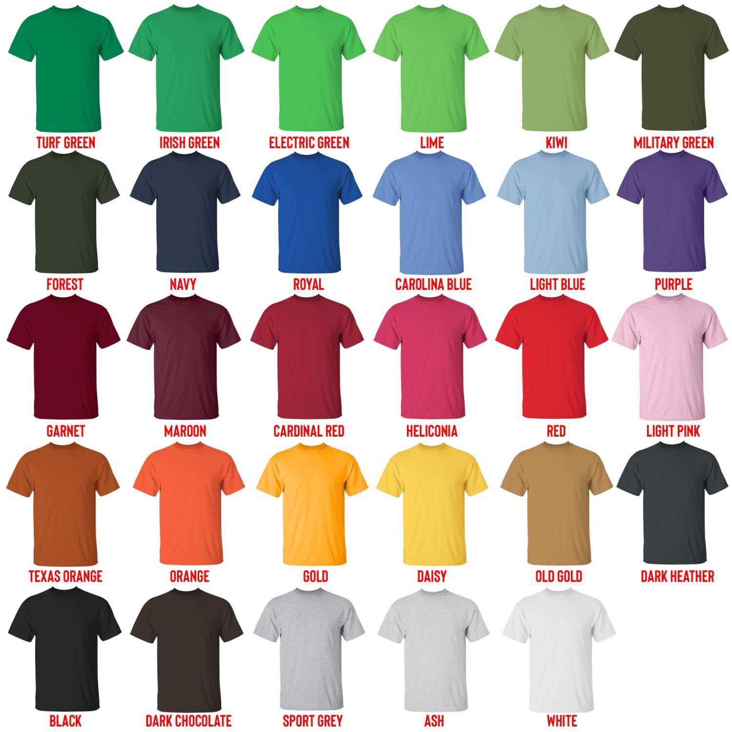 t shirt color chart - Mob Psycho 100 Merchandise