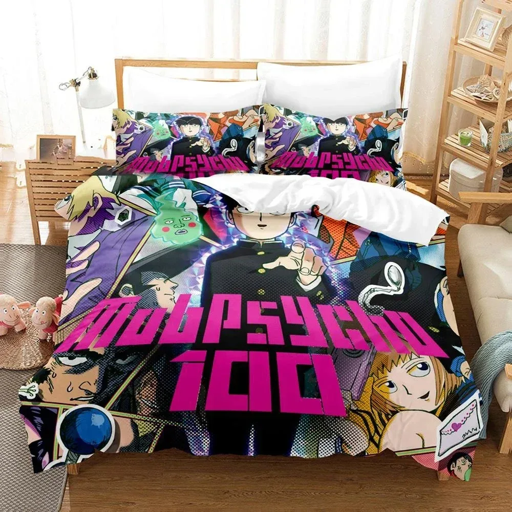 Anime Mob Psycho 100 Characters Bedding Set