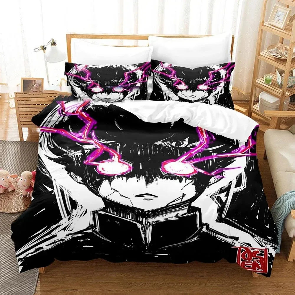Anime Mob Psycho 100 Vintage Design Bedding Set