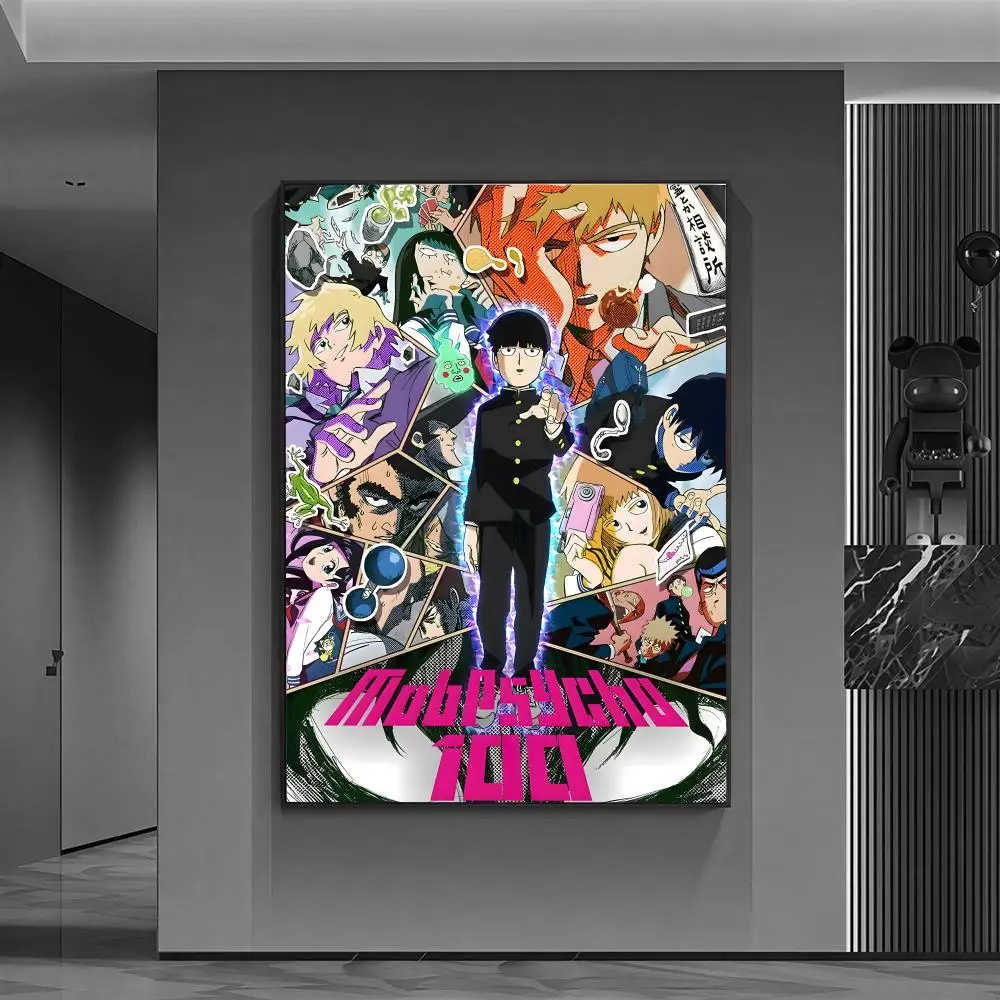 Hot Anime Mob Psycho 100 Colorfull Wall Art