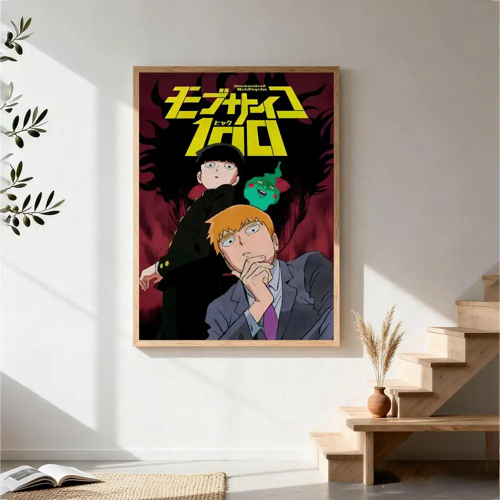 Mob Psycho 100 Arataka Reigen And Shigeo Kageyama Wall Art