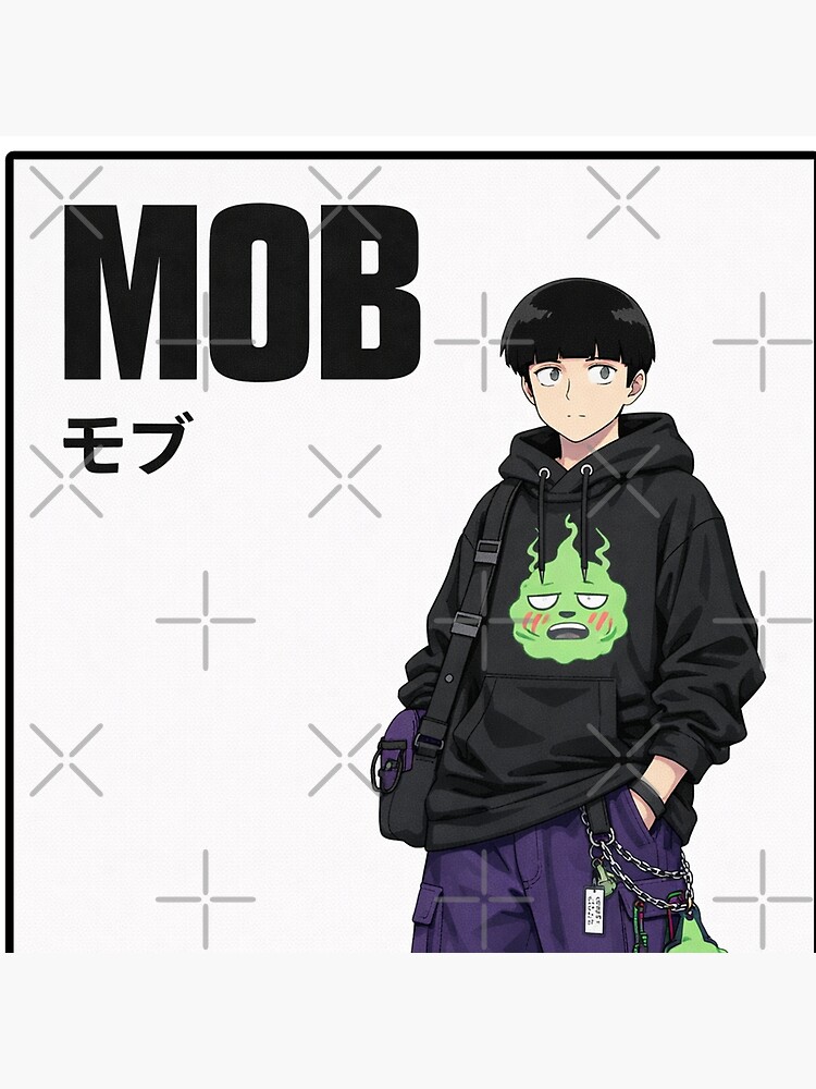 Mob Psycho 100 Shigeo Kageyama Character Shower Curtain - Image 2
