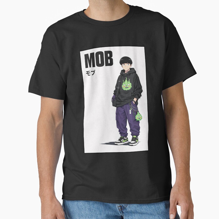 Mob Psycho 100 Characters Shigeo Kageyama T-shirt - Image 2