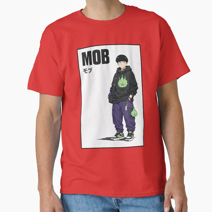 Mob Psycho 100 Characters Shigeo Kageyama T-shirt - Image 5