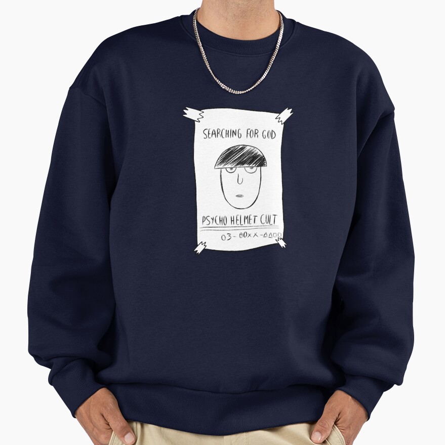 Mob Psycho 100 Helmet Clut Bassic Sweatshirt - Image 5
