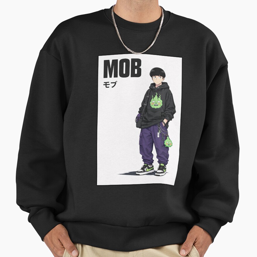 Mob Psycho 100 Characters Shigeo Kageyama Sweatshirt - Image 3