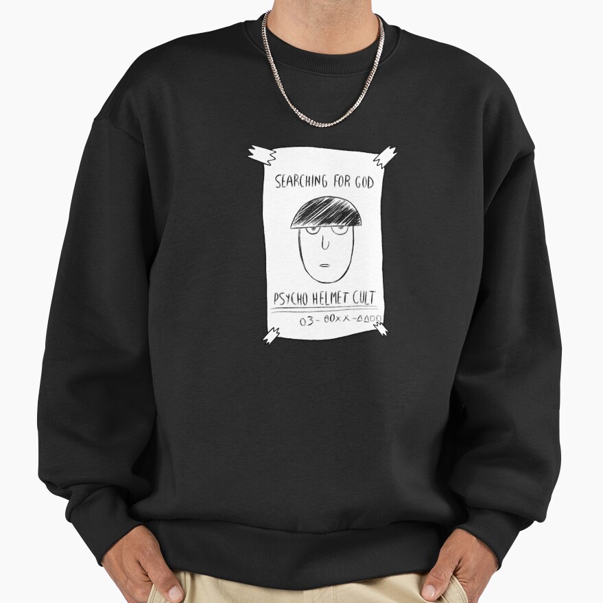 Mob Psycho 100 Helmet Clut Bassic Sweatshirt - Image 2