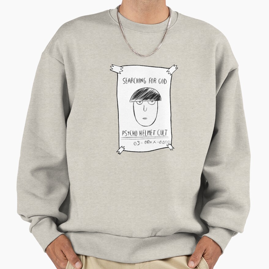 Mob Psycho 100 Helmet Clut Bassic Sweatshirt - Image 3