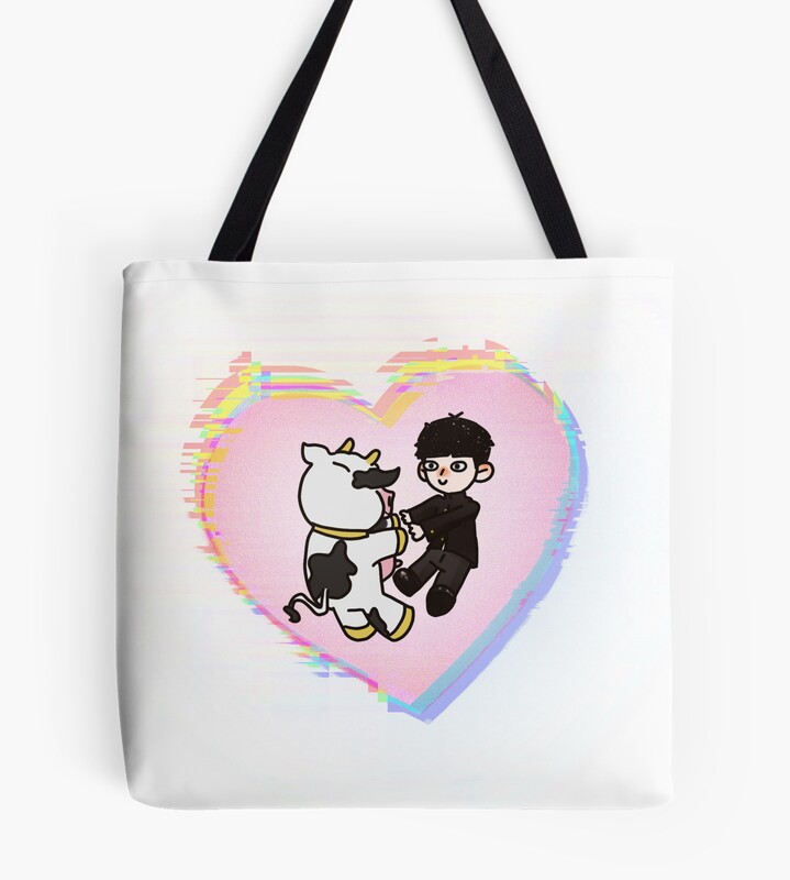 Hot Design Mob Psycho With A Cow Tote Bag