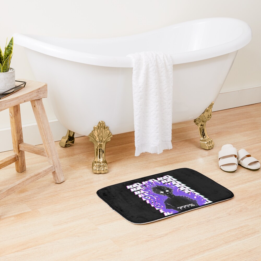 Scribble Mob Psycho 100 Classic Design Bath Mat - Image 2
