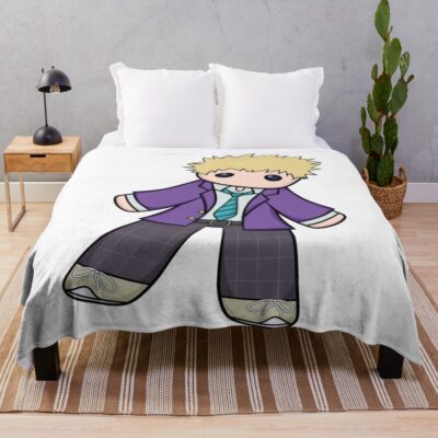 Mob Psycho 100 Character Teruki Chibi Throw Blanket