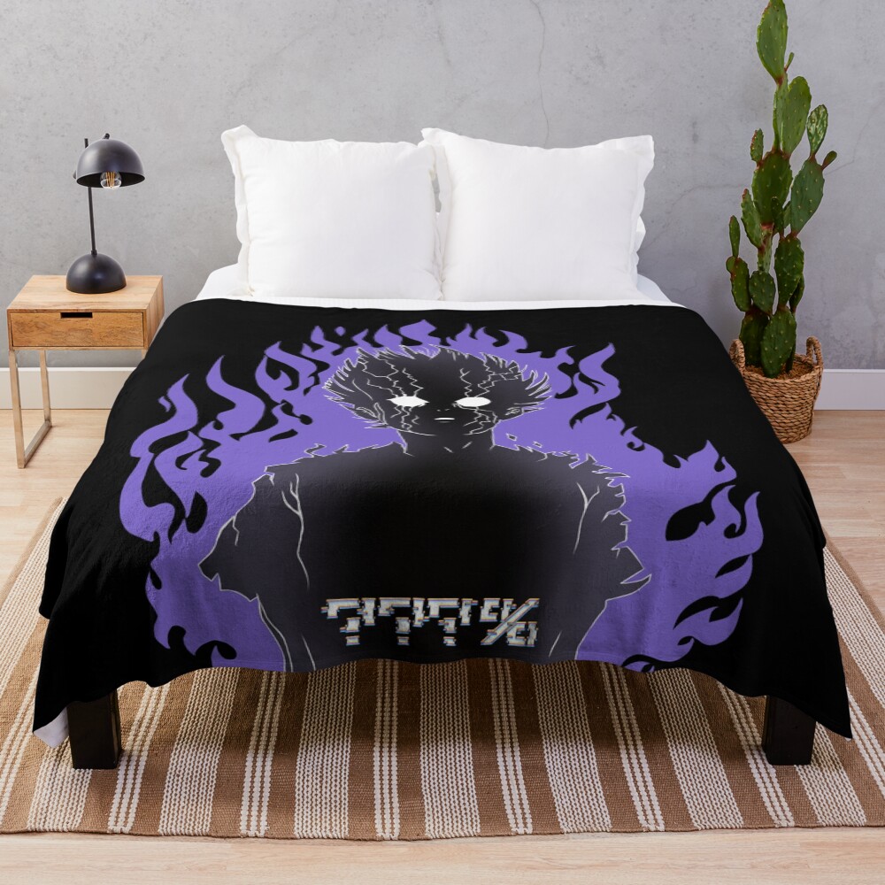 Scribble Mob Psycho 100 Vintage Throw Blanket