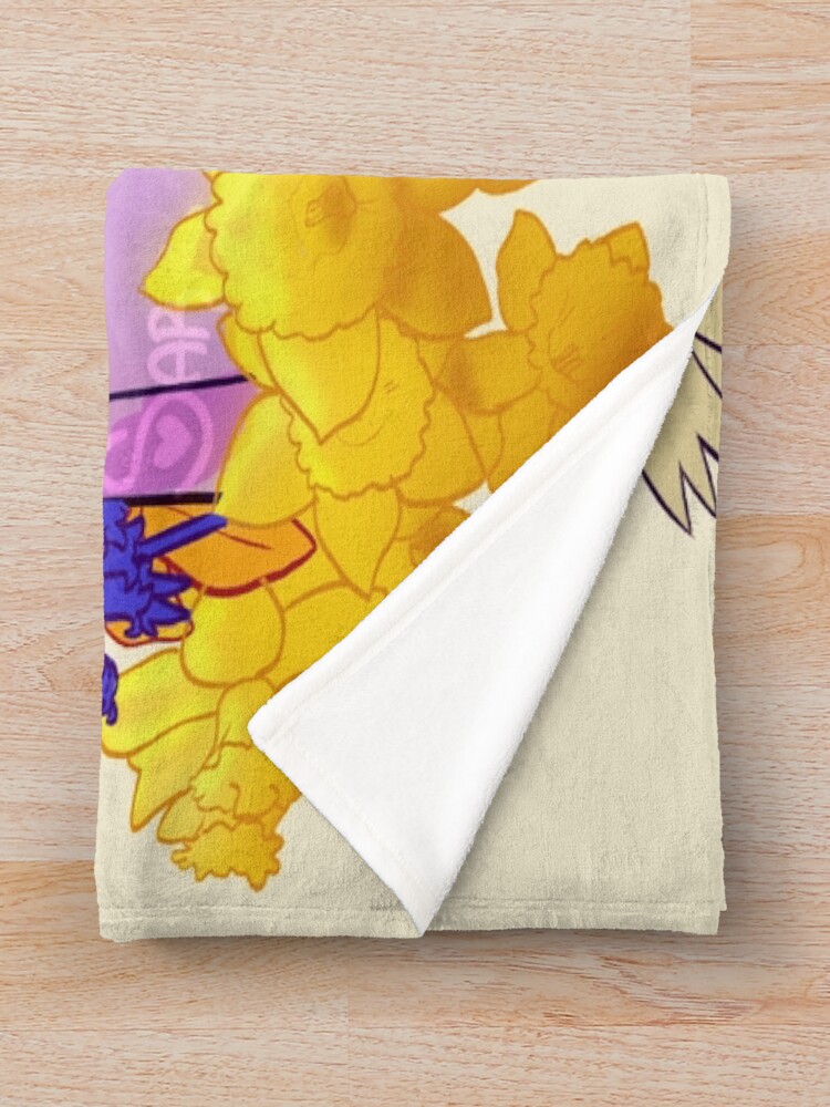 Mob Psycho 100 Teruki Flowers Throw Blanket - Image 2
