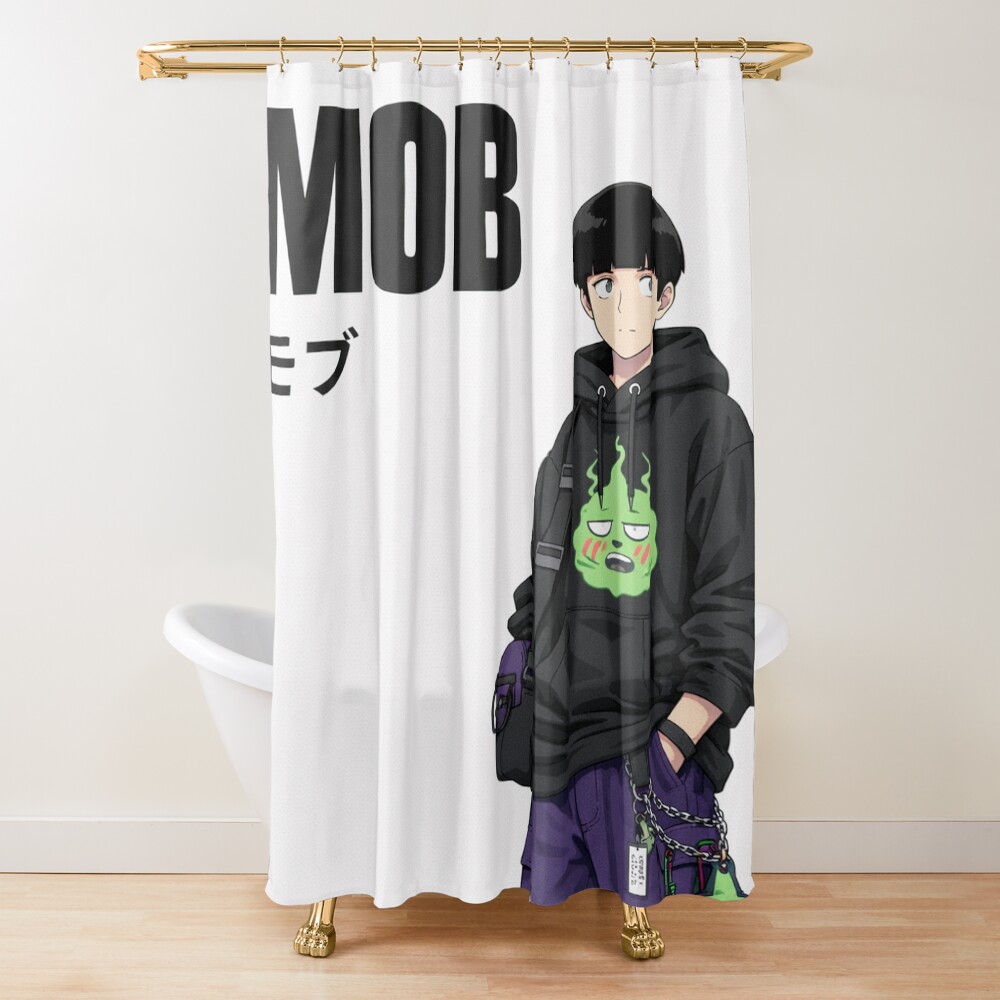 Mob Psycho 100 Shigeo Kageyama Character Shower Curtain