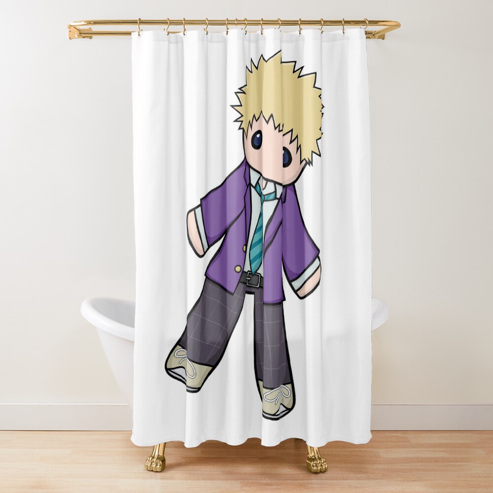 Mob Psycho 100 Character Teruki Chibi Shower Curtain