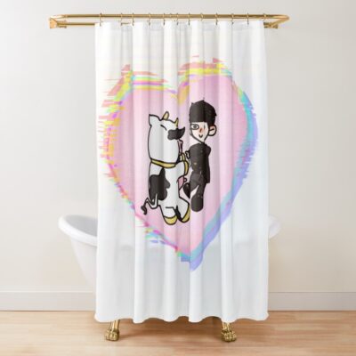 Hot Design Mob Psycho With A Cow Shower Curtain