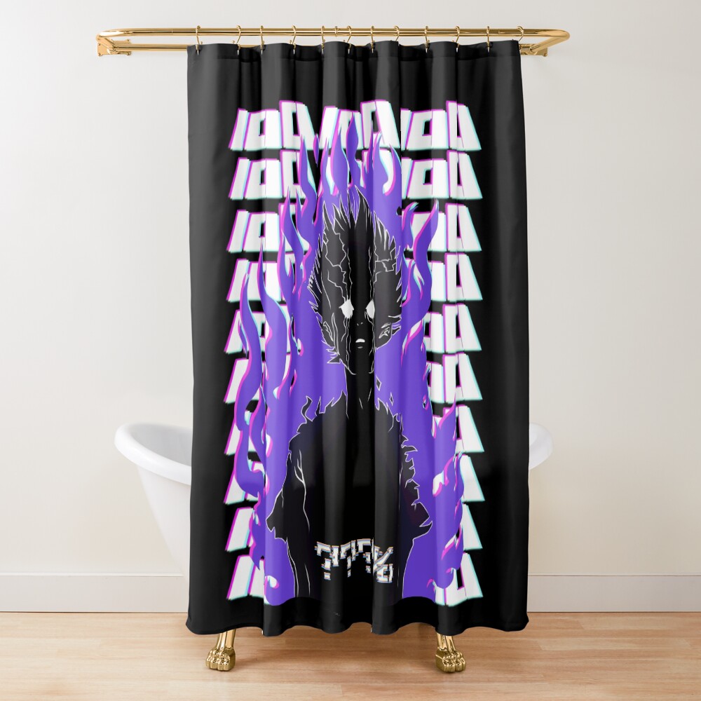 Scribble Mob Psycho 100 Classic Design Shower Curtain