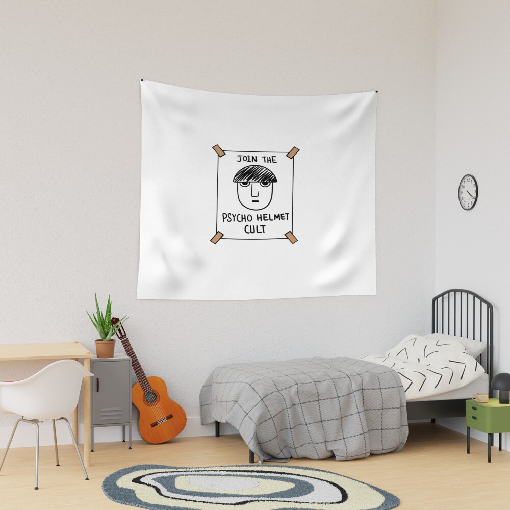 Mob Psycho 100 Helmet Cult Sticker Tapestry