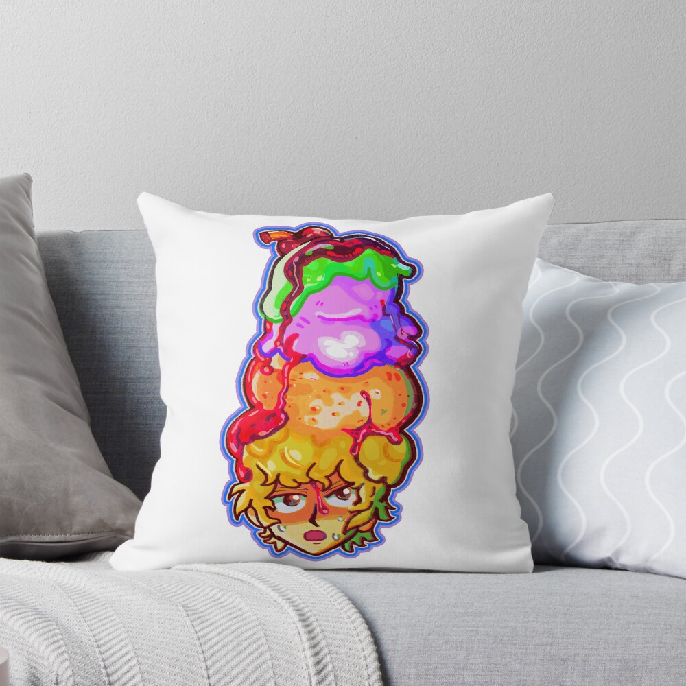 Mob Psycho Teruki Hanazawa Icecream Throw Pillow