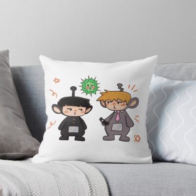 Psychic Boy 100 Television Tubbies Throw Pillow