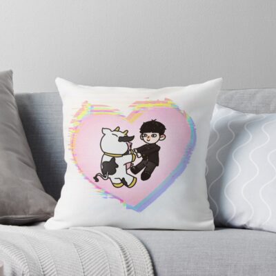 Hot Design Mob Psycho With A Cow Throw Pillow