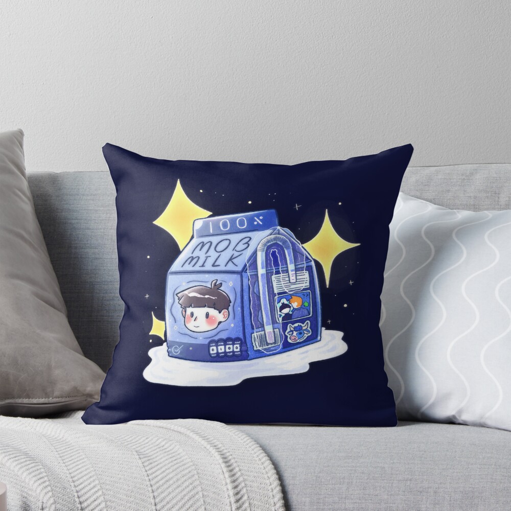 Mob Psycho 100 Mobu Milk Throw Pillow